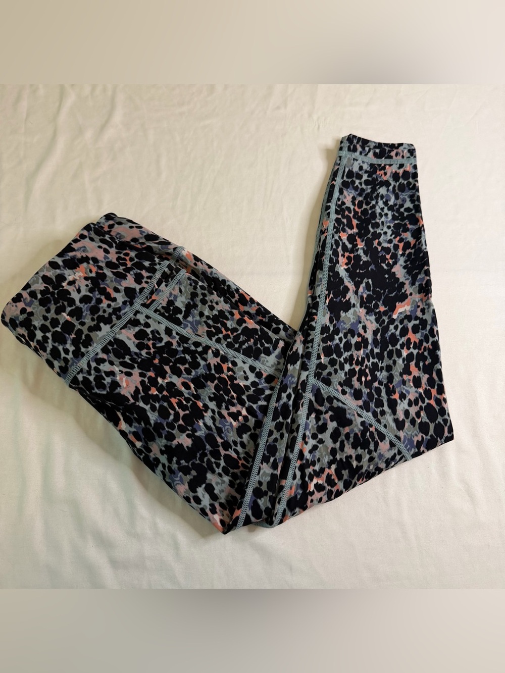 Sweaty Betty Power 7/8‎ Leggings Leopard Print Animal Print High Rise Size Small